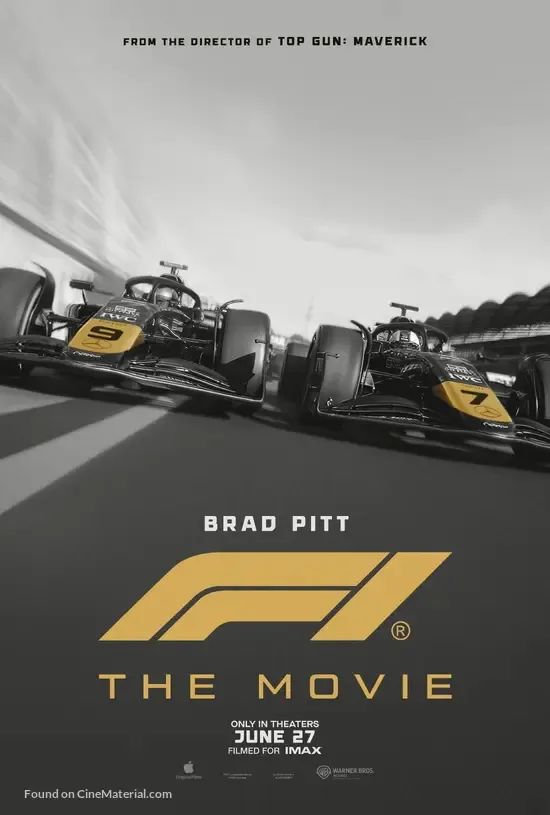 F1 the movie movie poster